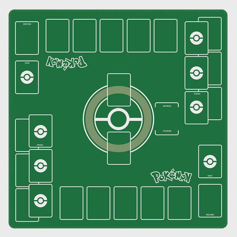 Duo Pokemon Playmat | 2 Player Pokemon PTCG Battle Mat | 24 x 24 inches