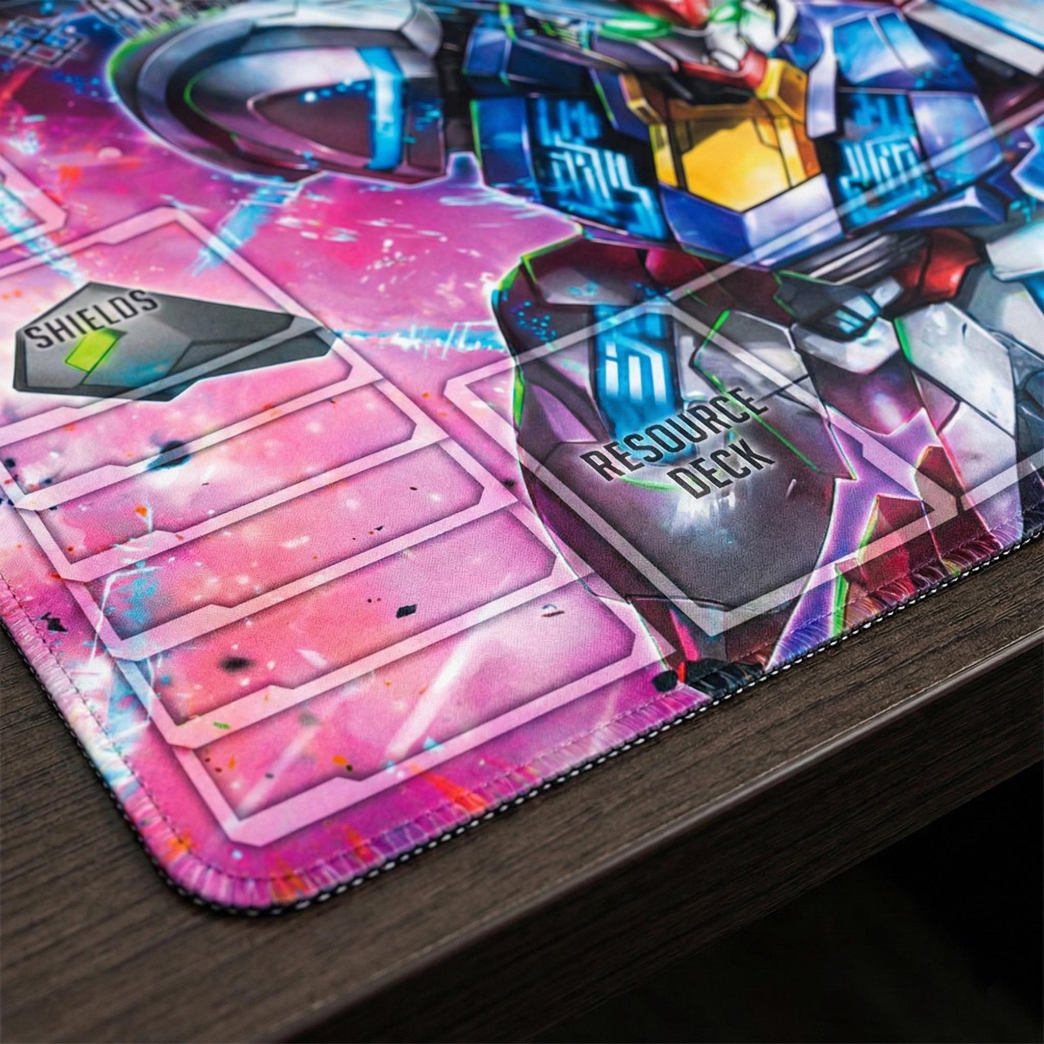 Gundam Aerial Card Game Playmat | Witch from Mercury Zones 24x14 | Mecha Mobile Suit TCG Mat | Custom Anime Desk Mat Gift for Gamers