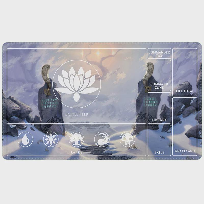 Magic The Gathering Playmat | MTG Commander EDH Playmat | Custom TCG Gaming Mat with Stitched Edges | Card Game Desk Mat | 24x14 Playmat