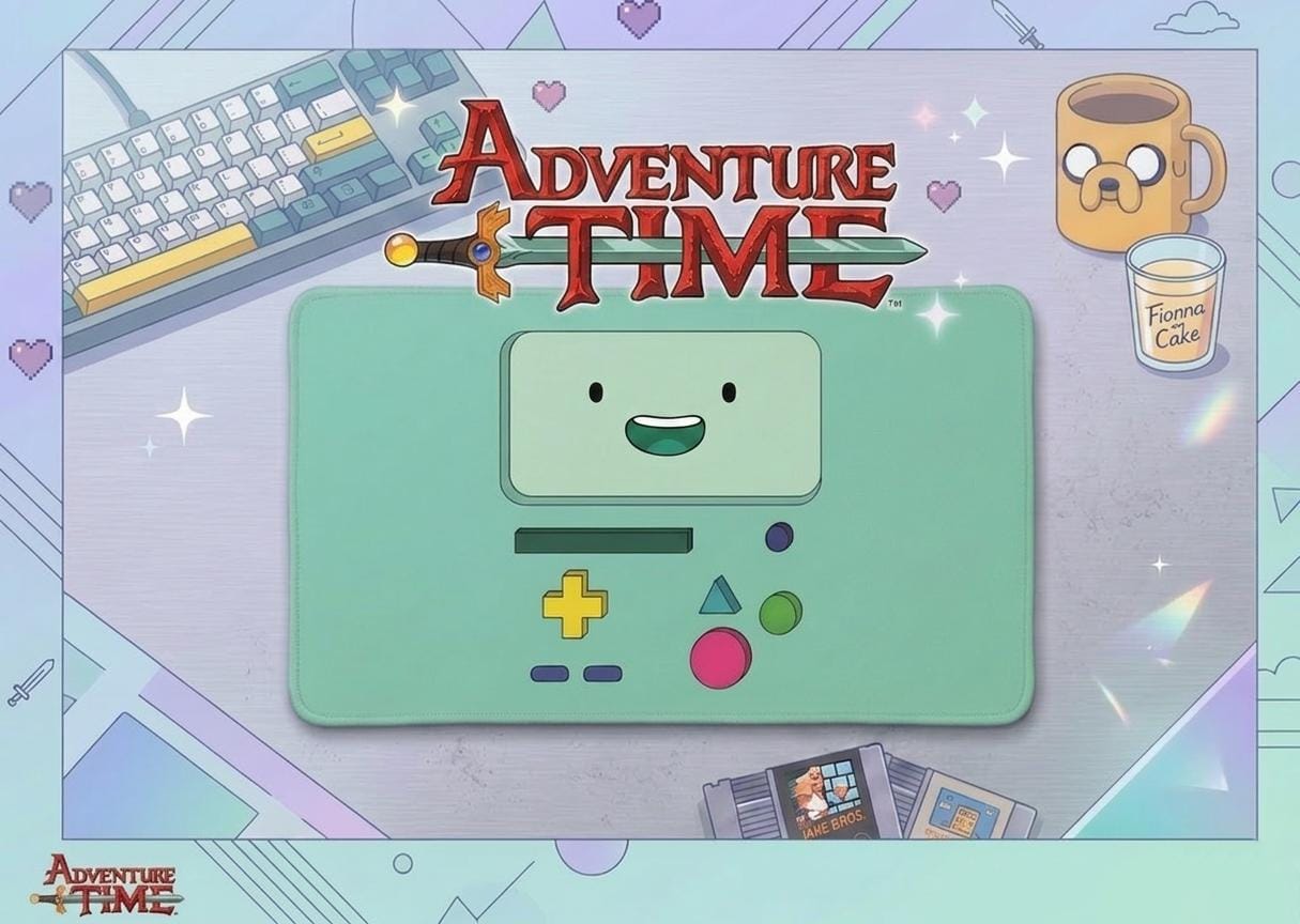 Adventure Time BMO Gaming Desk Mat | Available in Multiple Sizes