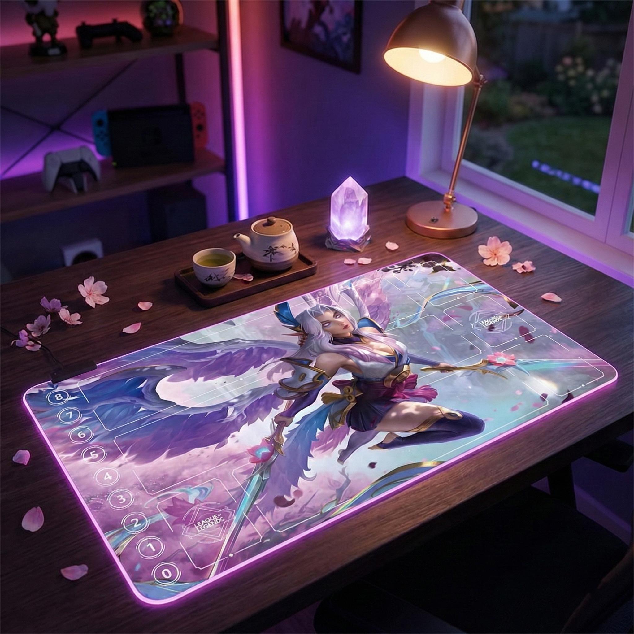 Spirit Blossom Kayle Riftbound Playmat