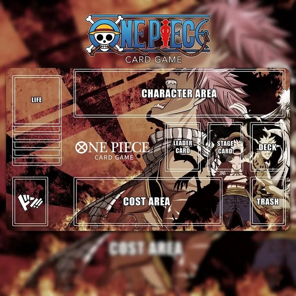 Natsu, Luffy, Naruto, Gintoki Multiverse One Piece Playmat