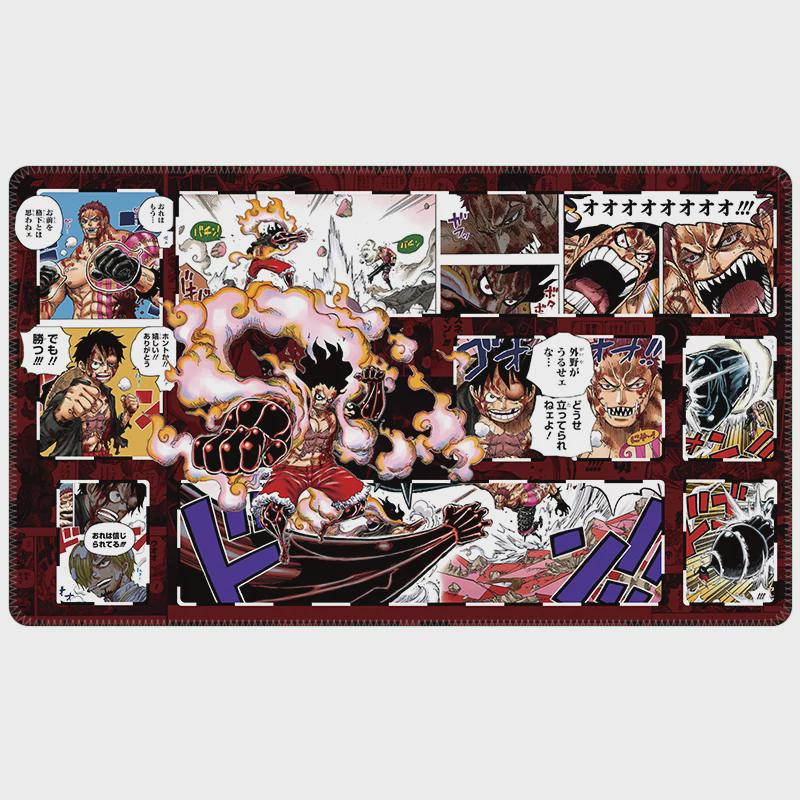 One Piece Luffy Snakeman vs Katakuri Playmat