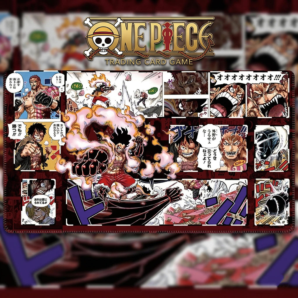 One Piece Luffy Snakeman vs Katakuri Playmat