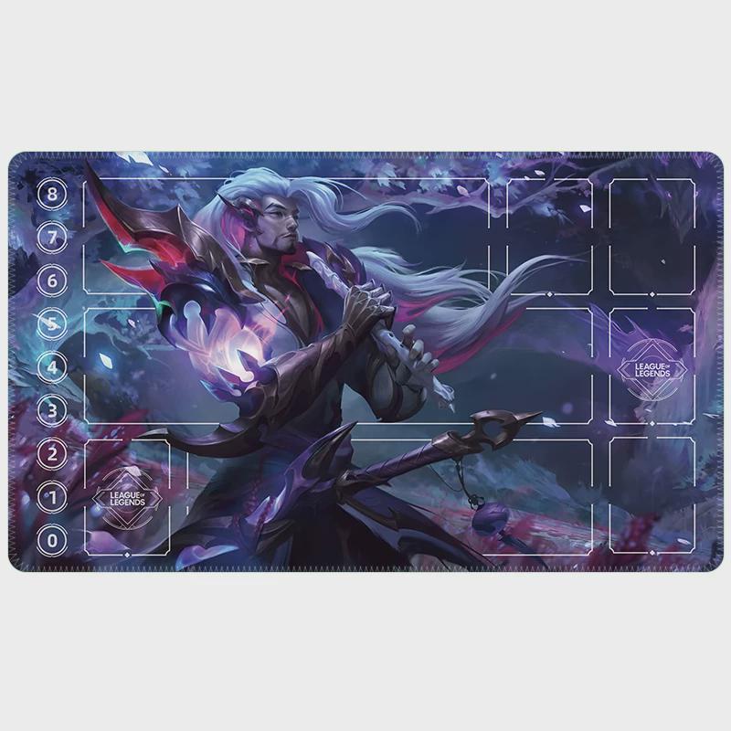League of Legends Yone Playmat – Riftbound Trading Card Game Surface (24" x 14")