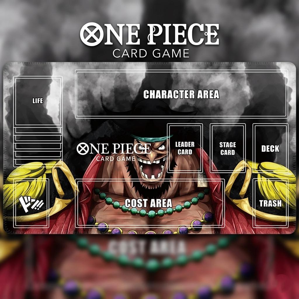 One Piece TCG Playmat - Marshall D. Teach Blackbeard Zone Mat - Premium 24"x14" Trading Card Game Mat - Custom OP TCG Accessories