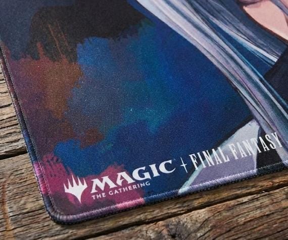 Final Fantasy Sephiroth "One Winged Angel" MTG Playmat, Magic the Gathering Commander Mat, Zoned TCG Desk Mat | 24 x 14 inches FFXIV