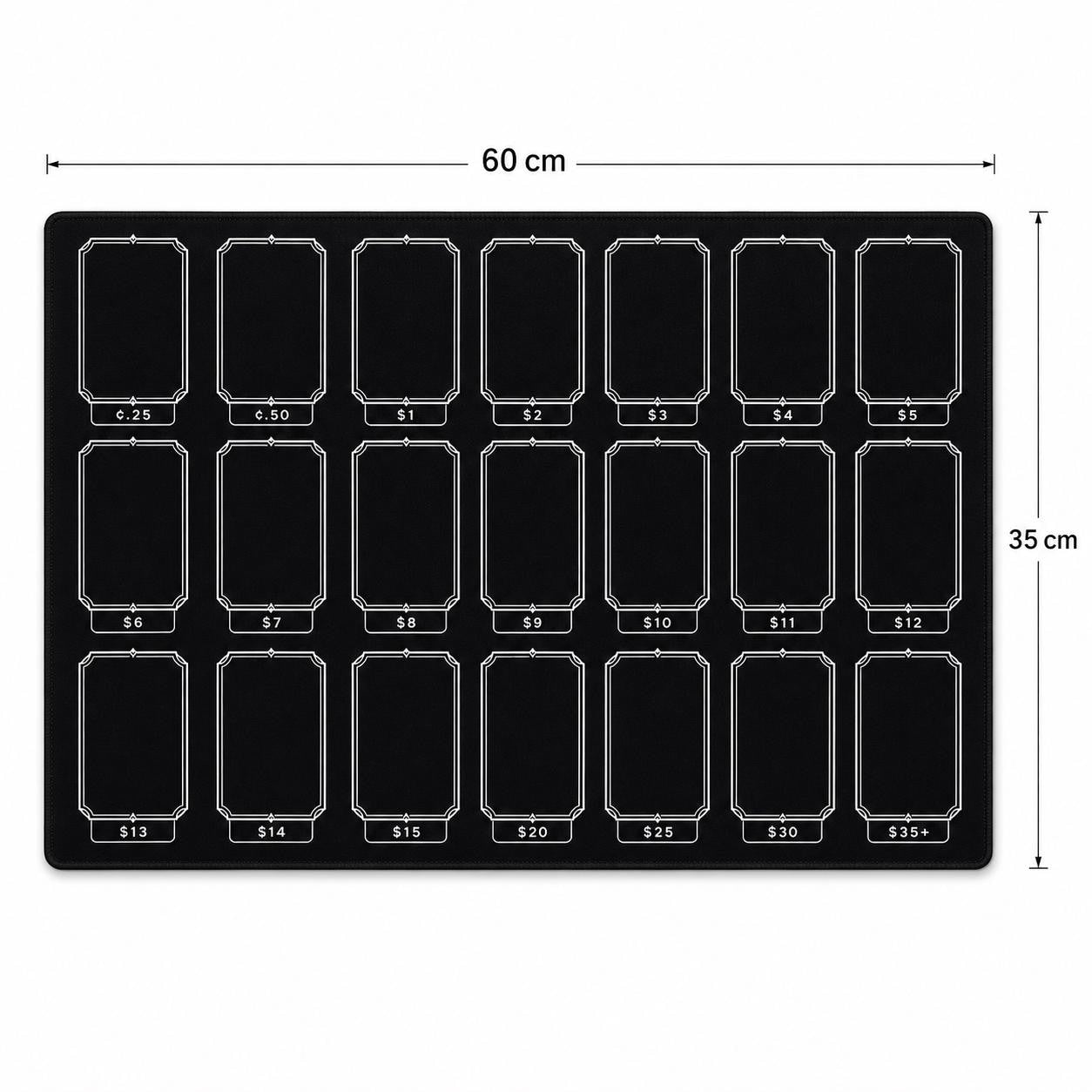 Playmat for TCG Card Pricing | Card Mat Organizer | TCG Selling Mat | Card Vendor Organizer | Game Store Accessory | Collector Sorting