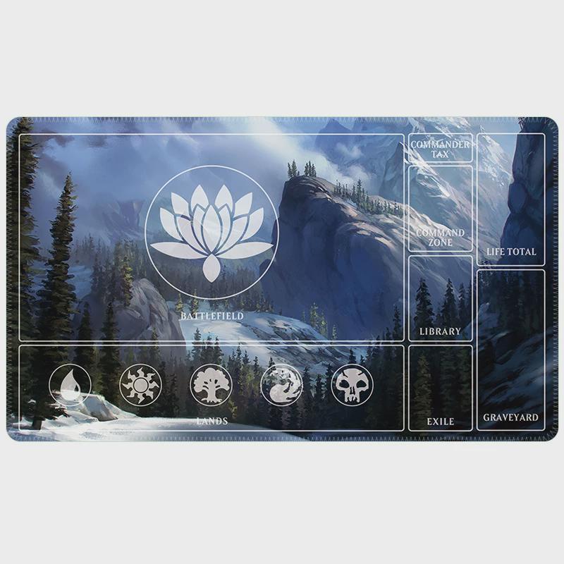 Magic The Gathering Playmat | MTG Commander EDH Playmat | Custom TCG Gaming Mat with Stitched Edges | Card Game Desk Mat | 24x14 Playmat
