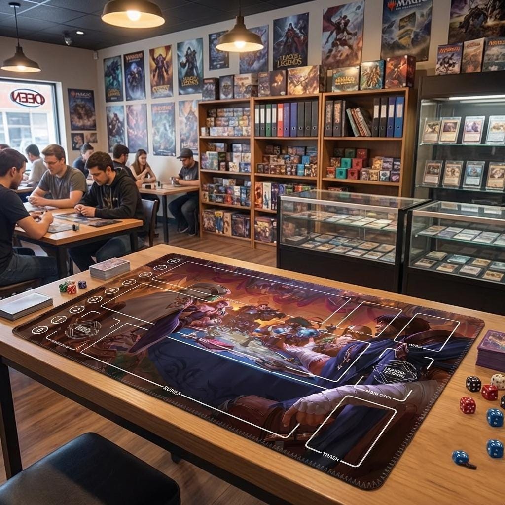 League of Legends TCG Playmat with Zones | Riftbound Battle Mat