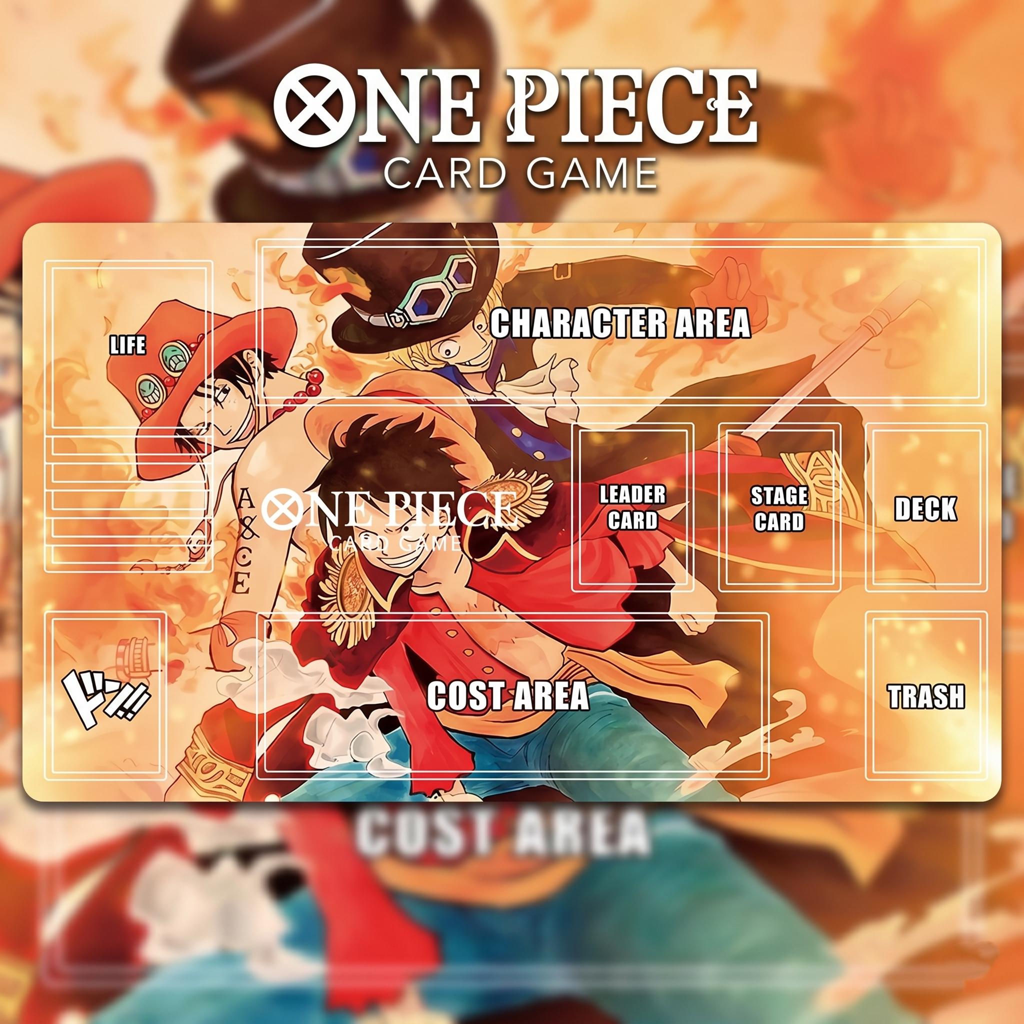 ASL Brothers Luffy Ace Sabo One Piece Playmat