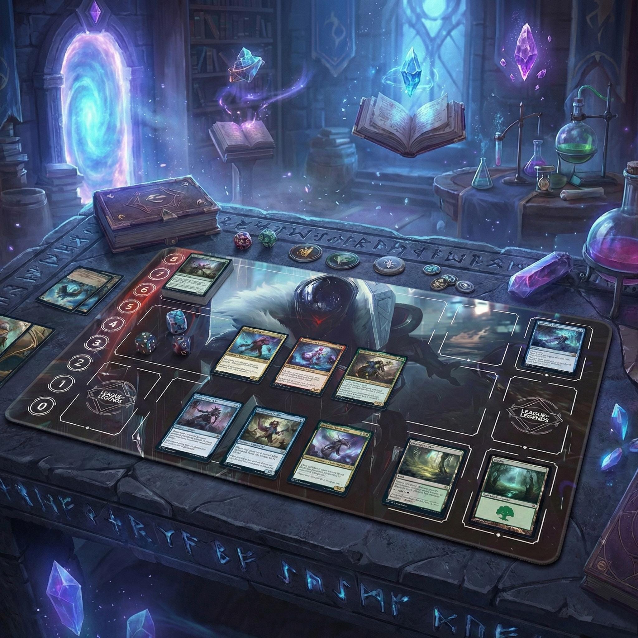 Jhin Riftbound Playmat