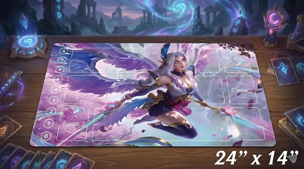 Spirit Blossom Kayle Riftbound Playmat