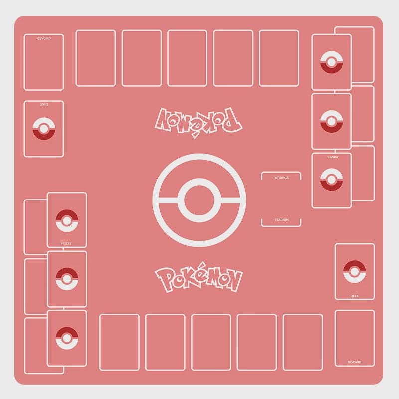 Two Player Pokemon Playmat | Duo PTCG Battle Mat