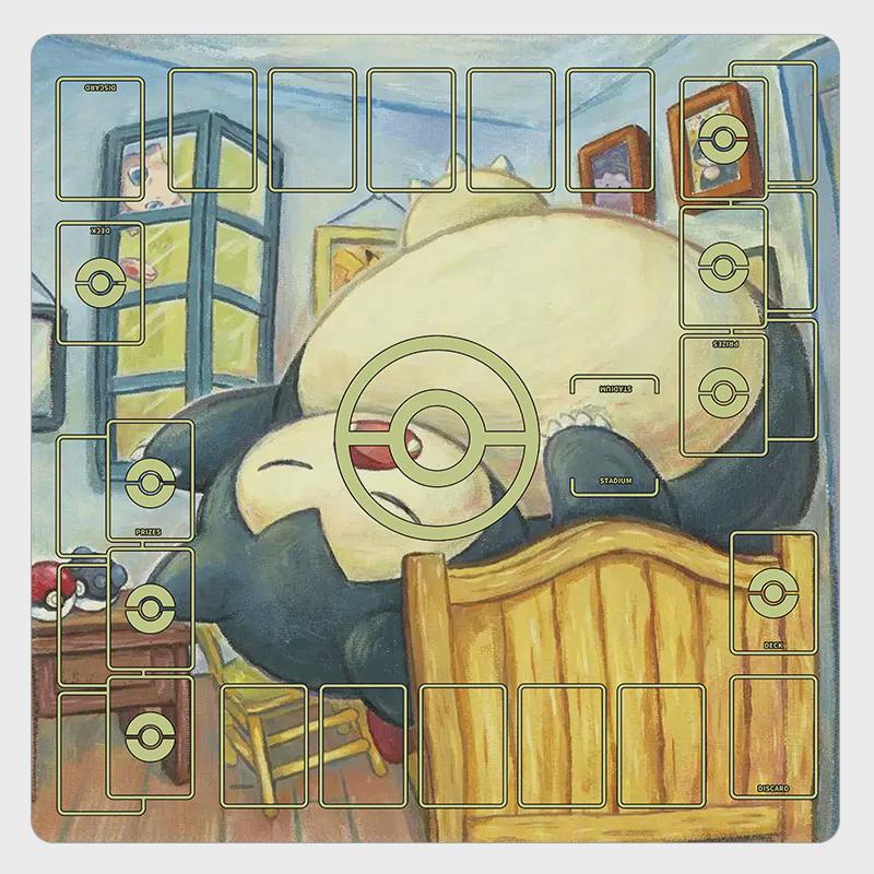 Pikachu Oil Painting Pokemon Duo Playmat