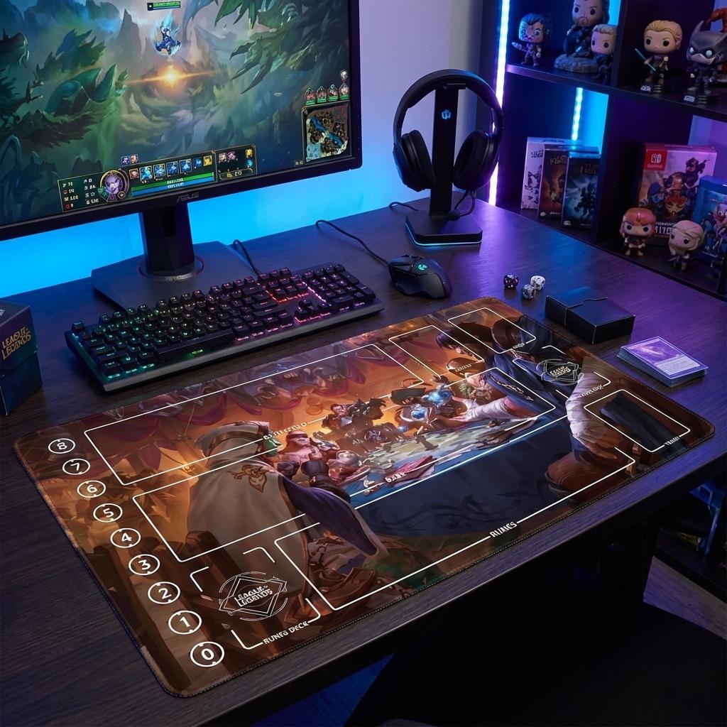 League of Legends TCG Playmat with Zones | Riftbound Battle Mat