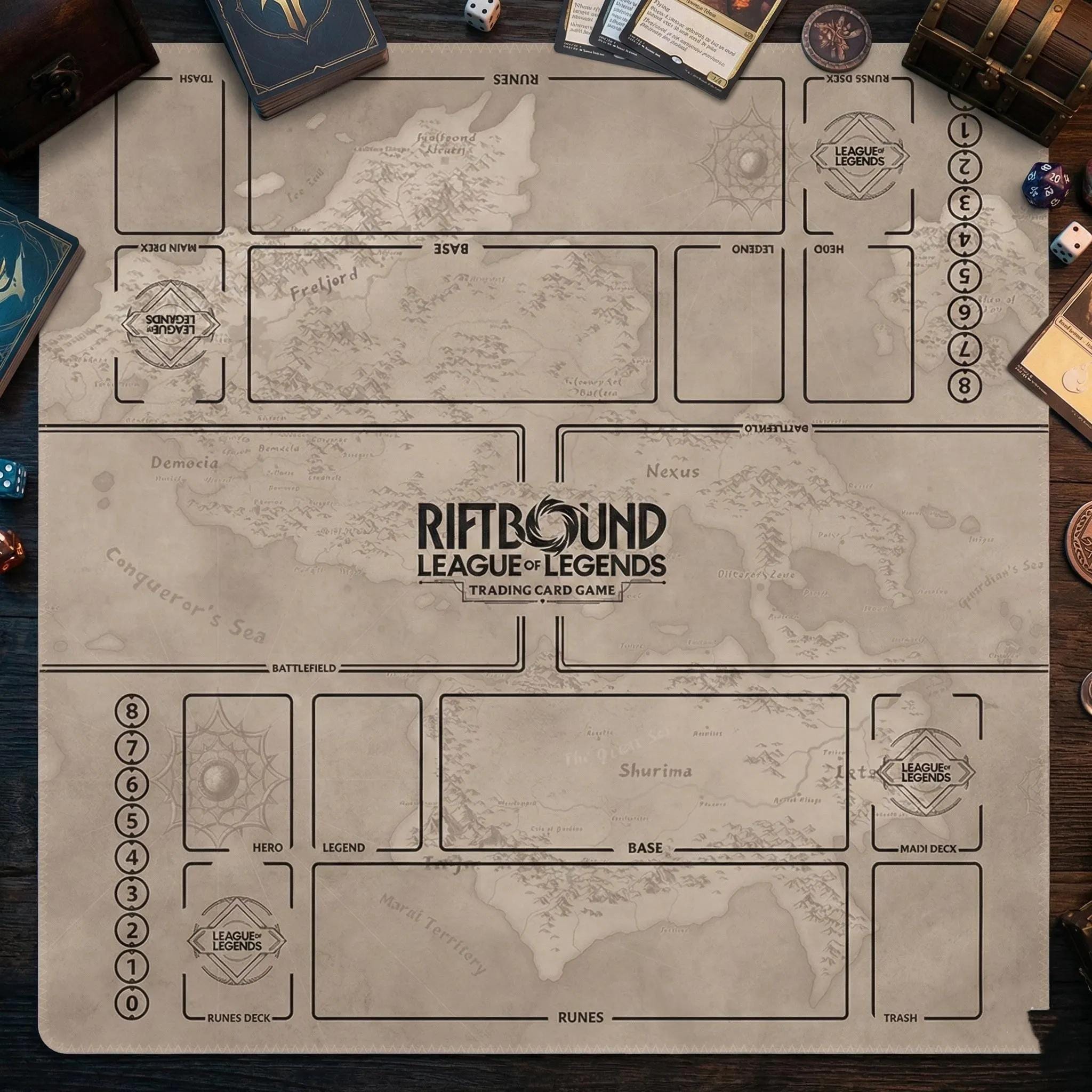 Riftbound League of Legends Duo Zones Playmat