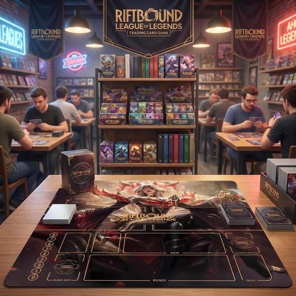 Ahri Riftbound Duo Playmat