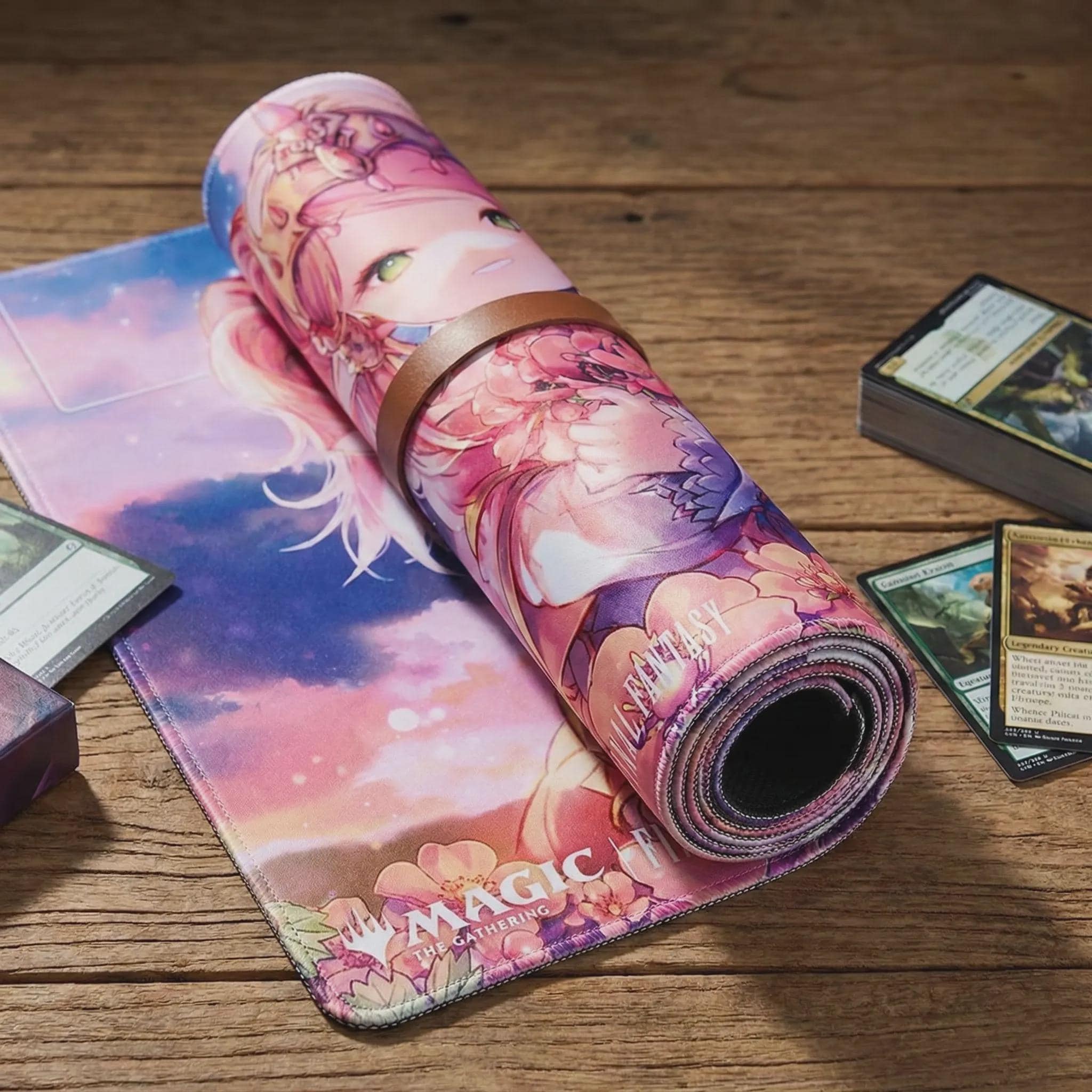 Final Fantasy MTG Playmat "Nanamo Ul Namo" | MTG Commander Mat with Zones | Anime Desk Mat for Magic: The Gathering & TCG | 24x14 inches