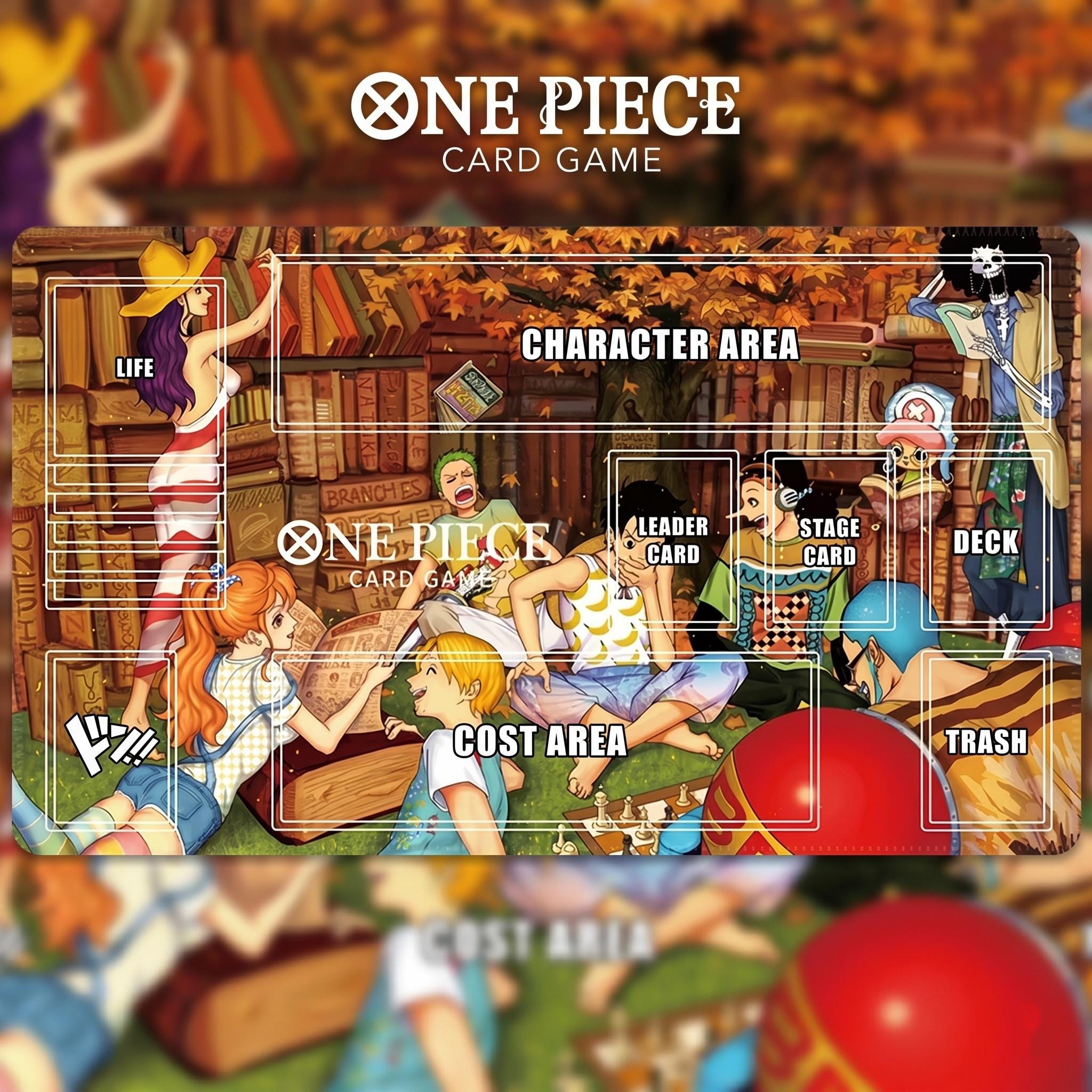 Straw Hat Crew Library One Piece Playmat