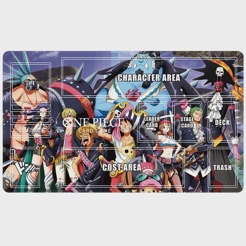 Luffy, Zoro, Sanji, Nami Futuristic Outfits One Piece Playmat