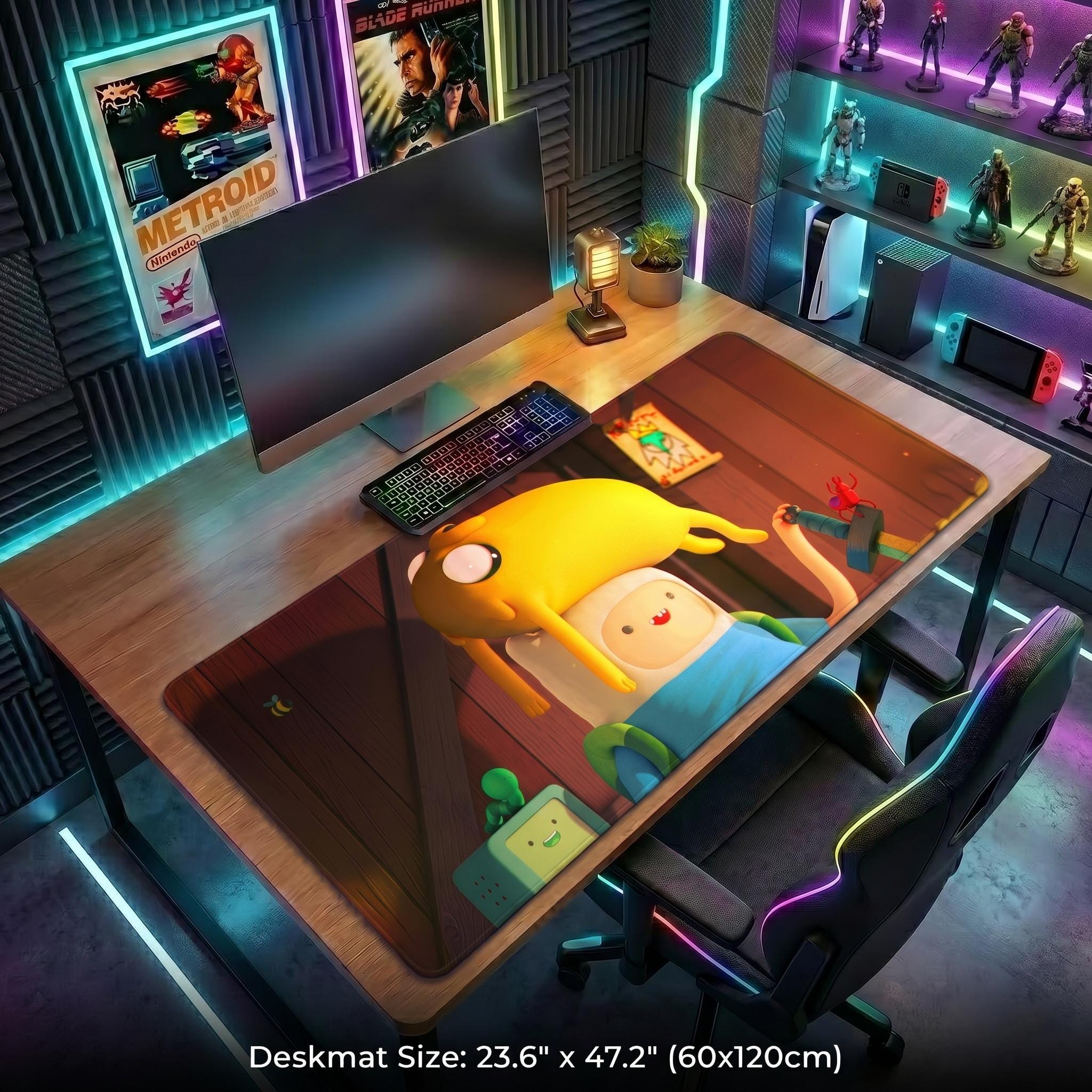 Adventure Time Gaming Desk Mat | Available in Multiple Sizes
