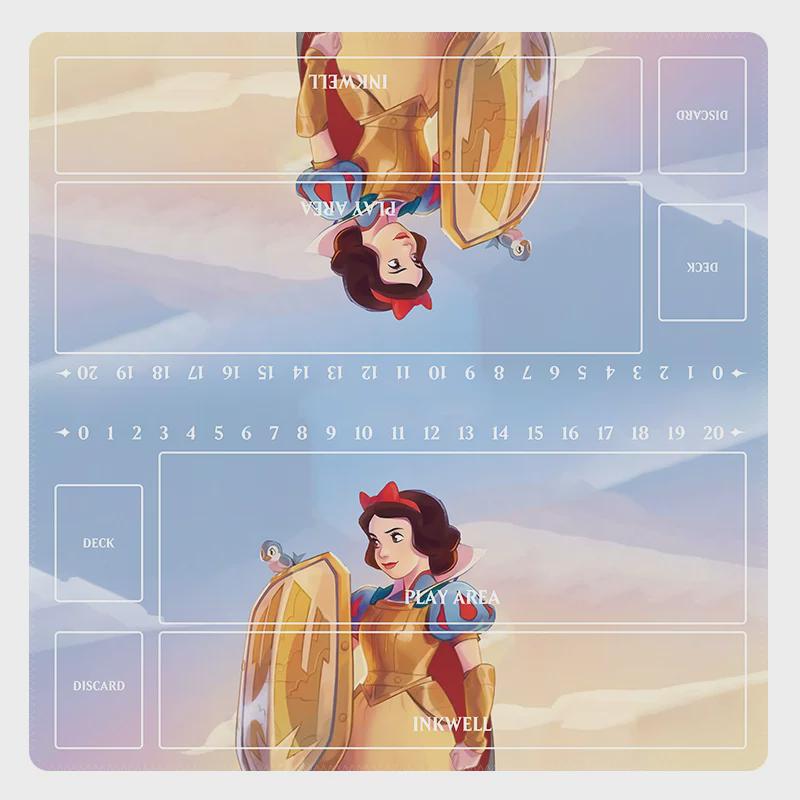 Duo Lorcana Playmat | 2 Player TCG Battle Mat | Multi-Color Lorcana Duo Mat | Two-Player Layout | 24 x 24 inches