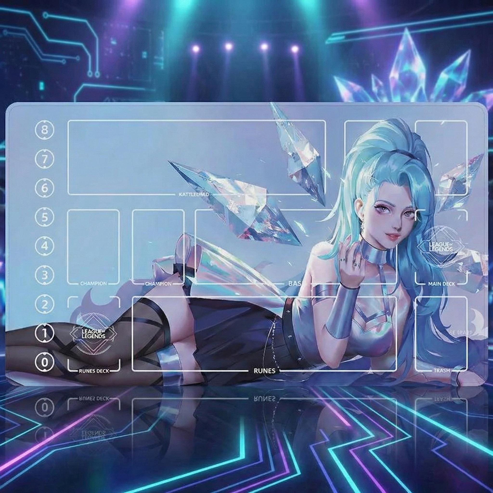 K/DA Seraphine Riftbound Playmat