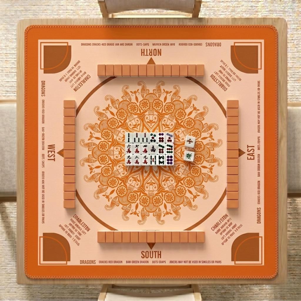 Mahjong Mat with Instructions and Charleston Rules