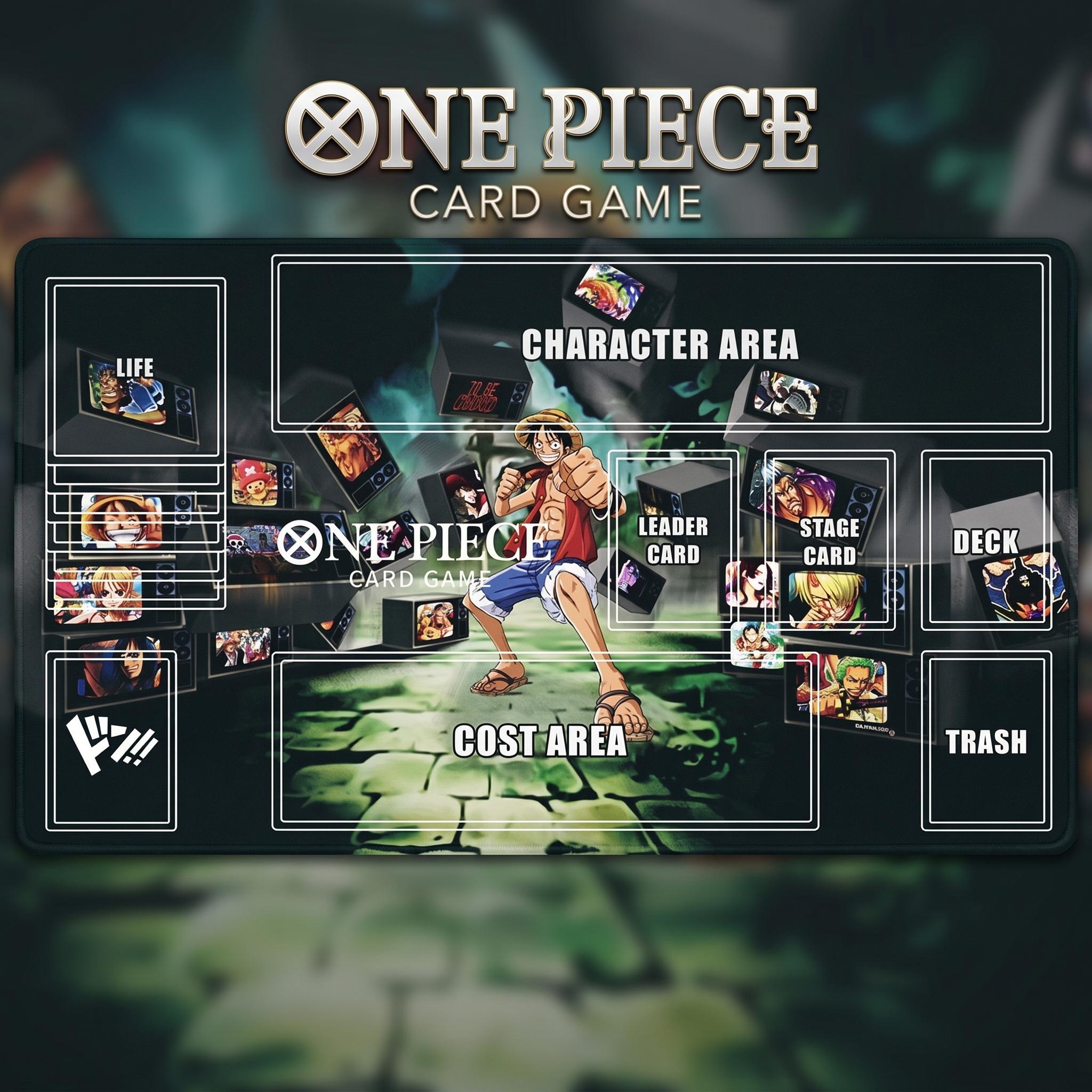 Monkey D. Luffy Straw Hat Crew One Piece Playmat