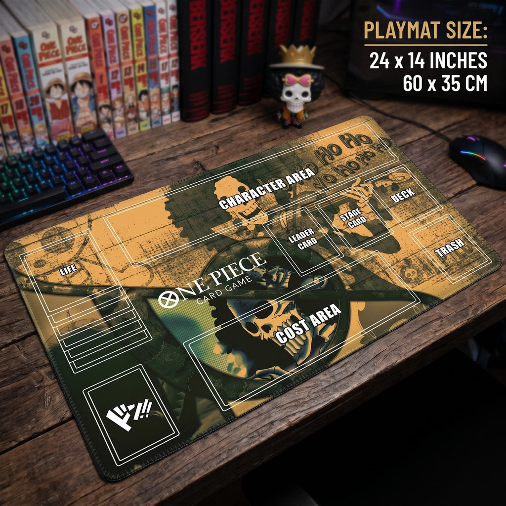 Brook Soul King One Piece Playmat