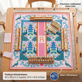 Peacock Design Personalized Mahjong Mat