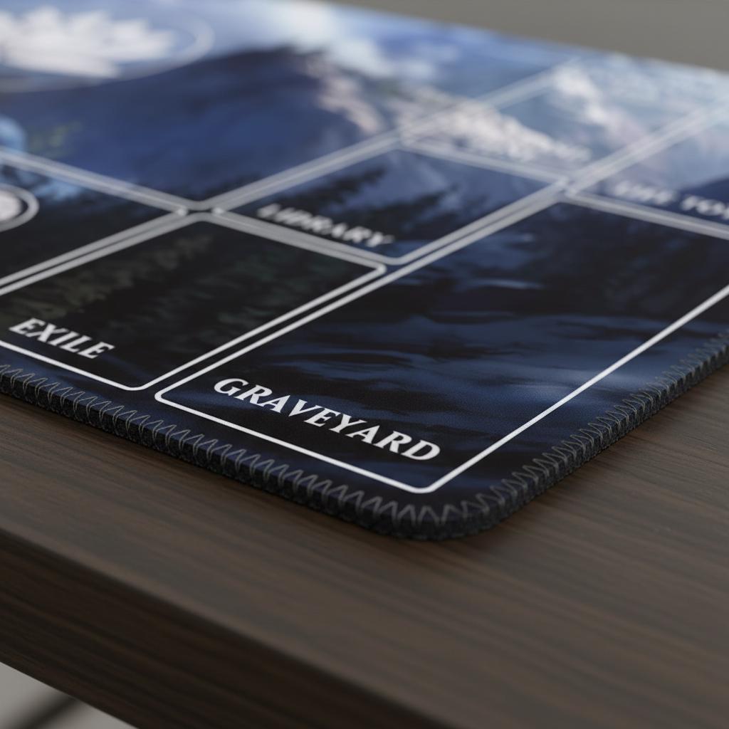 Magic The Gathering Playmat | MTG Commander EDH Playmat | Custom TCG Gaming Mat with Stitched Edges | Card Game Desk Mat | 24x14 Playmat