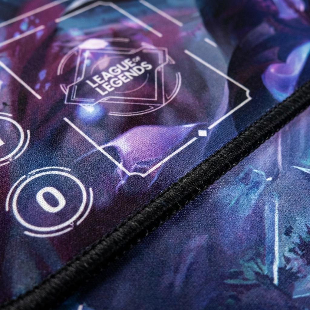 League of Legends Yone Playmat – Riftbound Trading Card Game Surface (24" x 14")