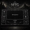 Commander Playmat with Zones – 24" x 14" MTG EDH Learning Mat, New Player Gift & Trading Card Game Accessory