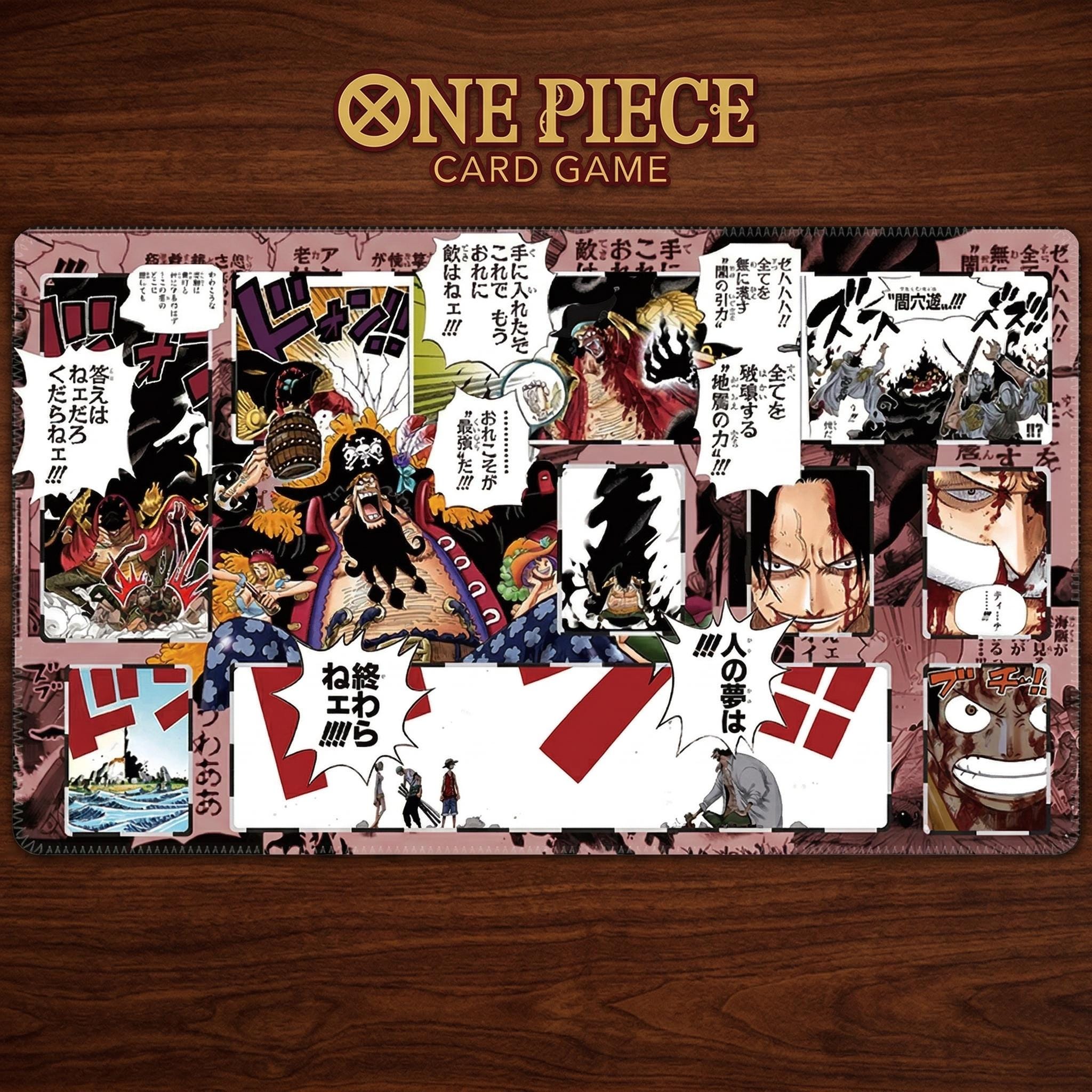 Blackbeard One Piece TCG Playmat - Marshall D. Teach Desk Mat - "A Man's Dream Will Never Die" Anime Mousepad - One Piece TCG Mat