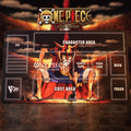 One Piece Card Game Playmat - Lucy (Luffy) TCG Mat with Zones - OPTCG Accessories - High-Quality TCG Game Mat