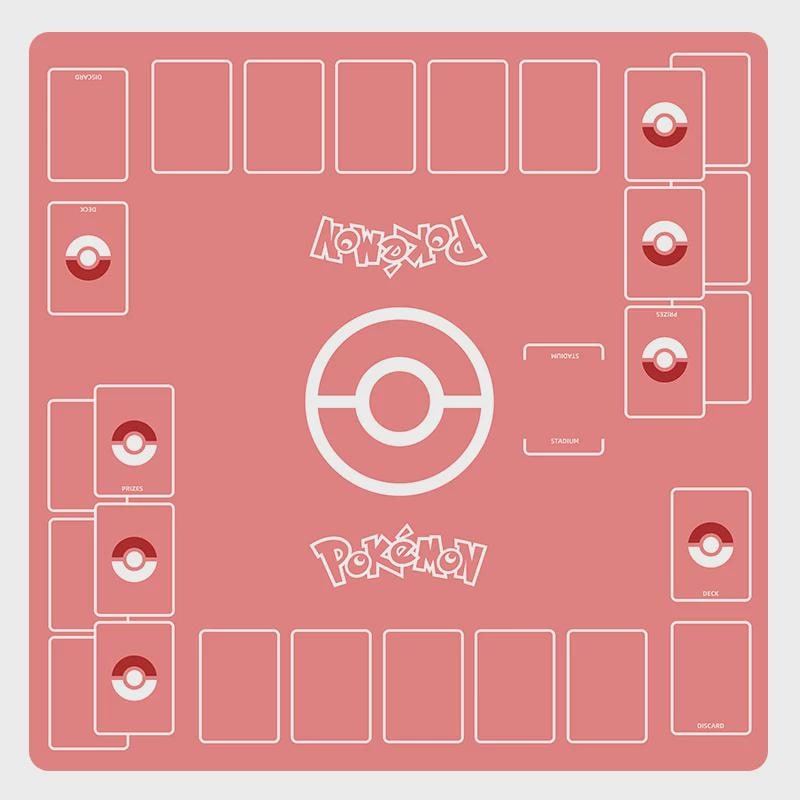 Two Player Pokemon Playmat | Duo PTCG Battle Mat | Double Field Resource & Zones |  24 x 24 inches