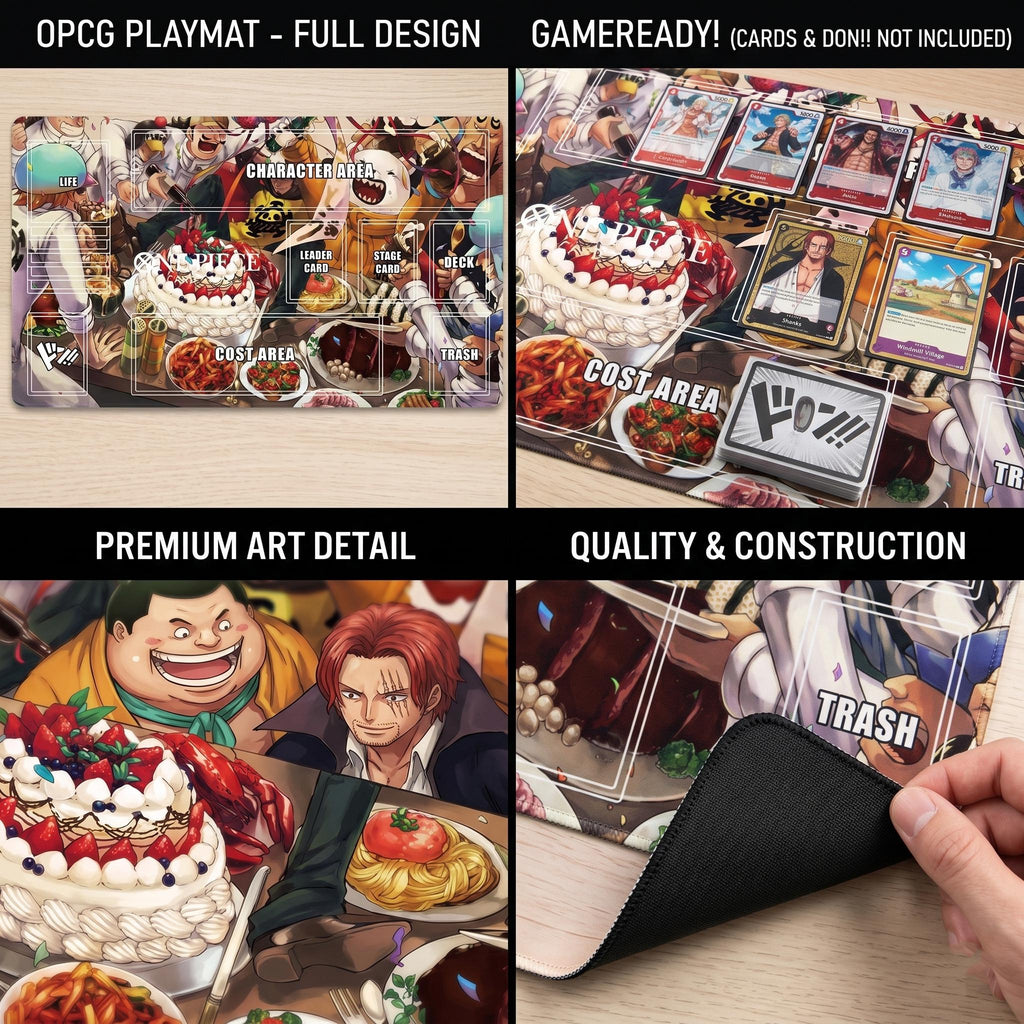 Heart Pirates Celebration Feast One Piece Playmat