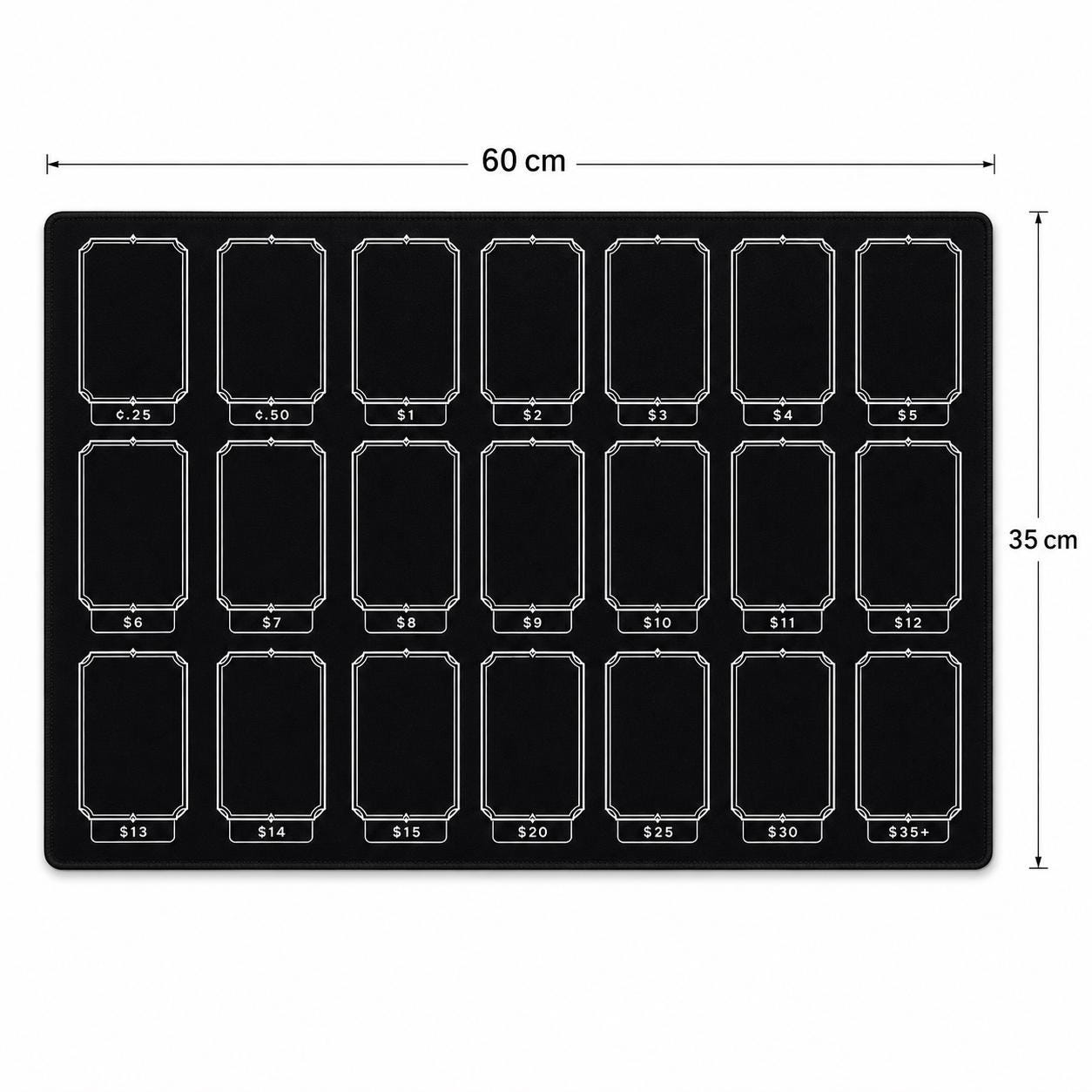 Playmat for TCG Card Pricing | Card Mat Organizer | TCG Selling Mat | Card Vendor Organizer | Game Store Accessory | Collector Sorting