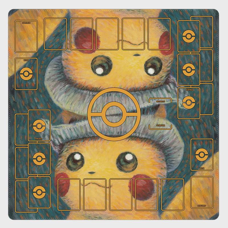 Pikachu Oil Painting Pokemon Duo Playmat