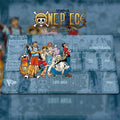 One Piece TCG Playmat with Zones, Custom Anime Card Game Mat, Straw Hat Crew Gaming Desk Mat, Monkey D Luffy Zoro Sanji TCG Playmat, Gift