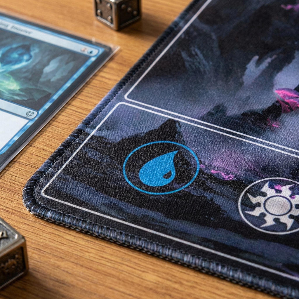 Magic The Gathering Playmat | MTG Commander EDH Playmat | Custom TCG Gaming Mat with Stitched Edges | Card Game Desk Mat | 24x14 Playmat
