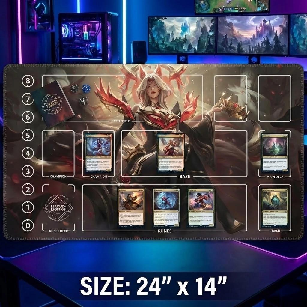 Ahri Immortal Legend Riftbound Playmat