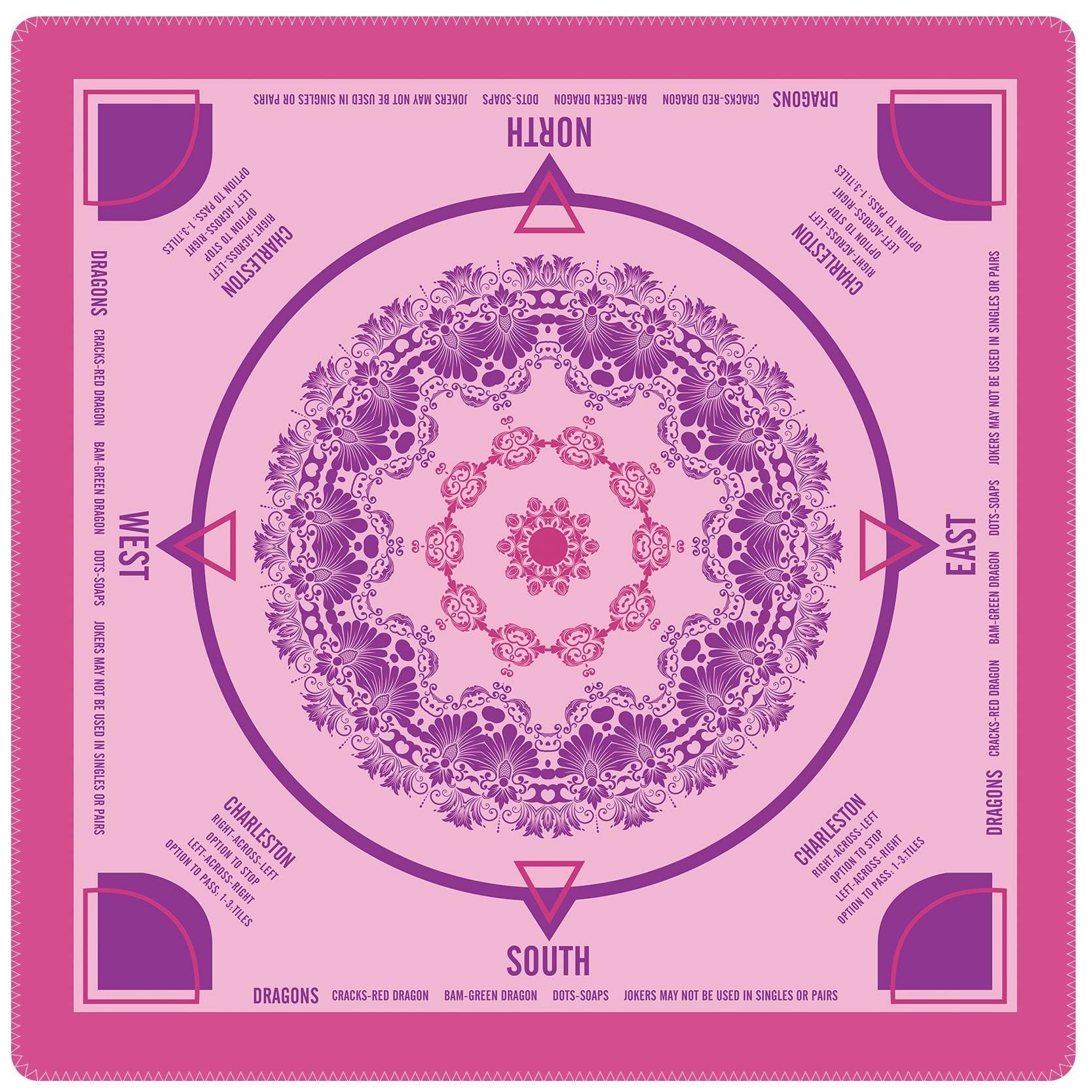 Mahjong Mat with Instructions and Charleston Rules