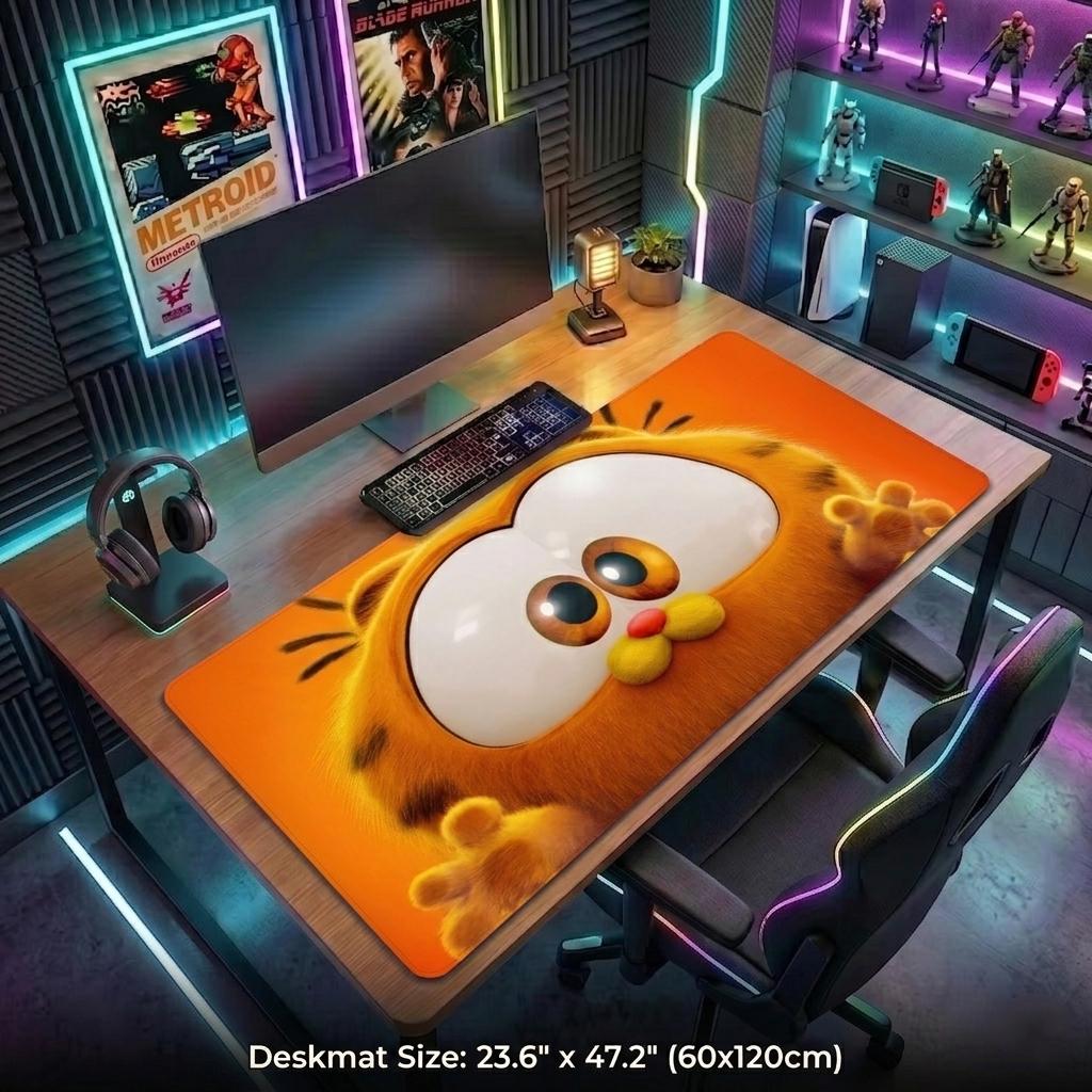 Garfield Gaming Desk Mat | Available in Multiple Sizes