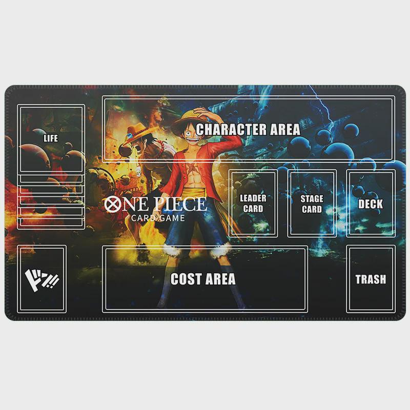 One Piece Card Game Playmat - Luffy & Ace Edition - TCG Gaming Mat with Battle Zones - Premium Card Game Desk Mat - Gift for Gamers