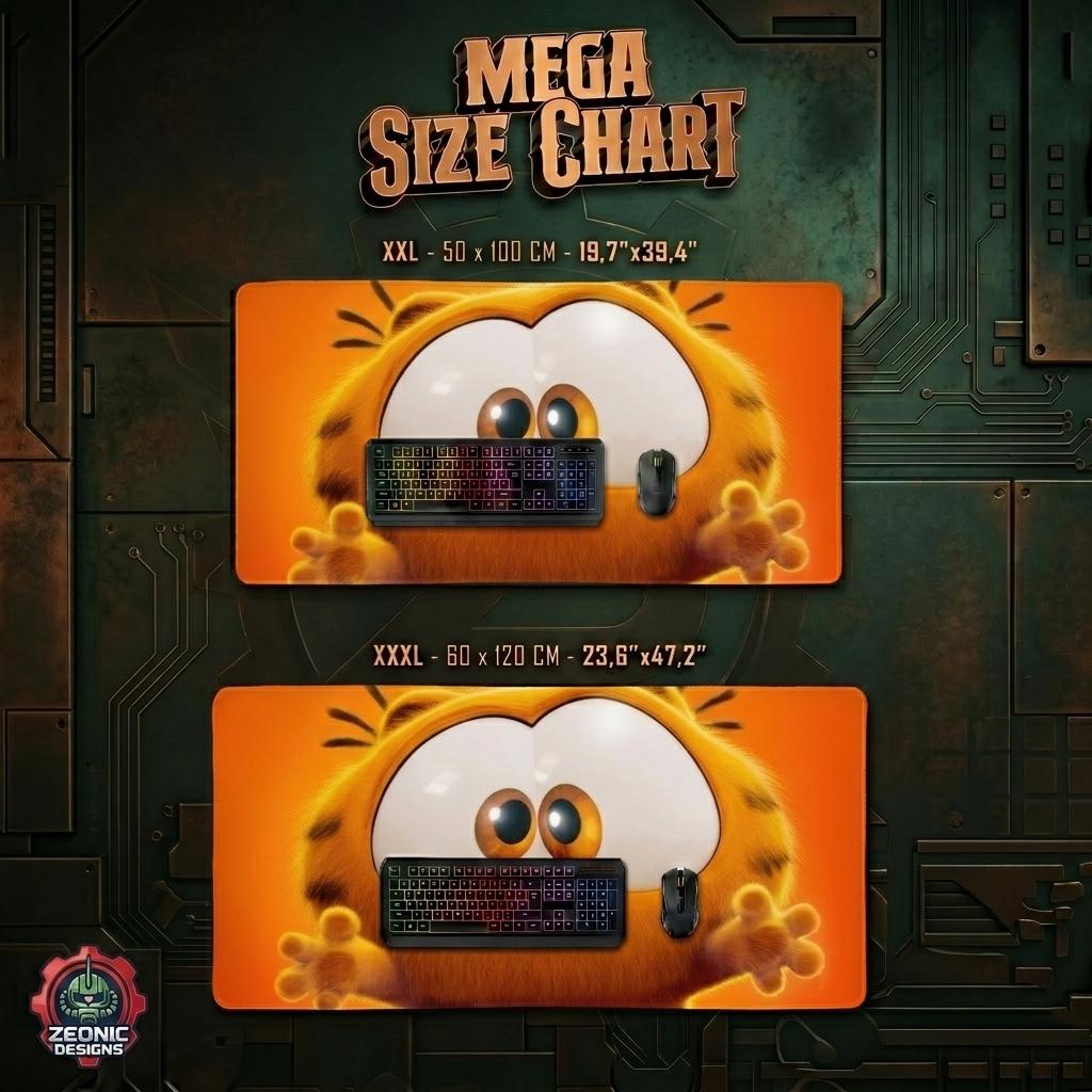 Garfield Gaming Desk Mat | Available in Multiple Sizes