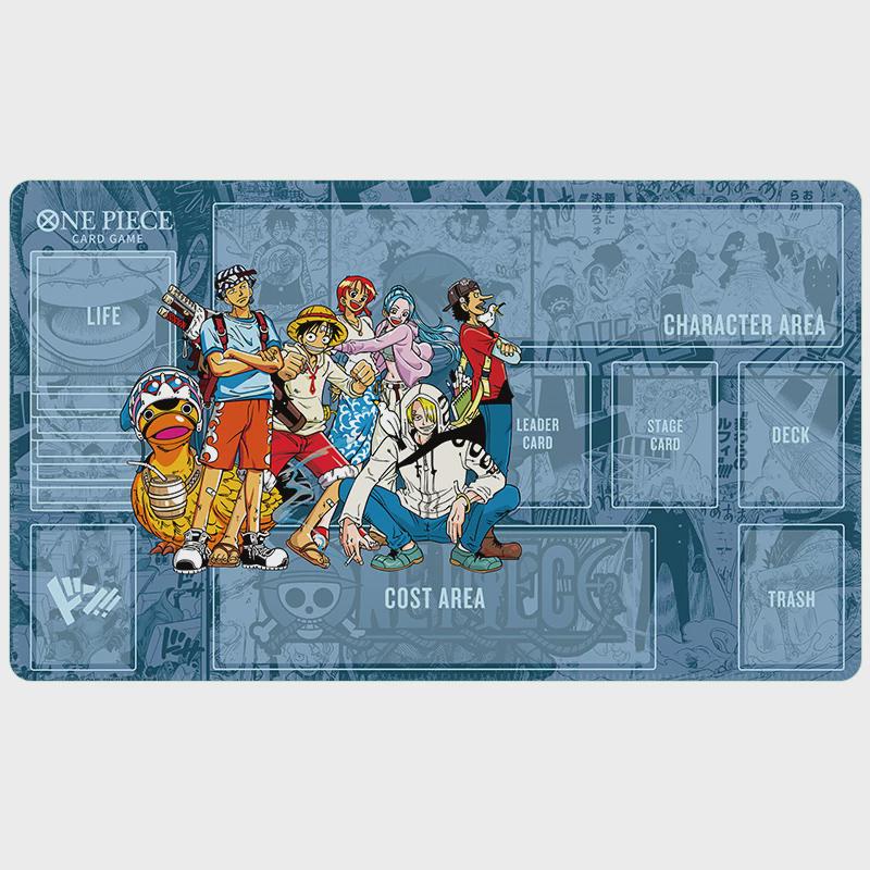 One Piece TCG Playmat with Zones, Custom Anime Card Game Mat, Straw Hat Crew Gaming Desk Mat, Monkey D Luffy Zoro Sanji TCG Playmat, Gift