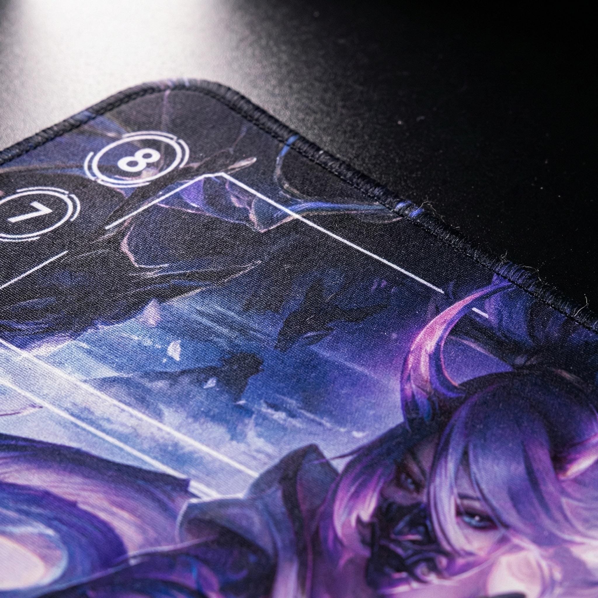 Akali Inspired TCG Riftbound Playmat 24x14, League Card Game Mat with Zones